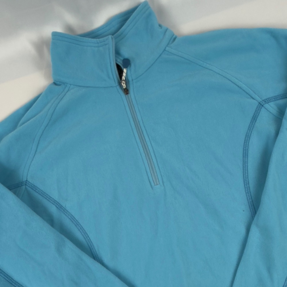 Mountain Hardwear Womens Fleece Pullover‎ Quarter Zip Blue Size M